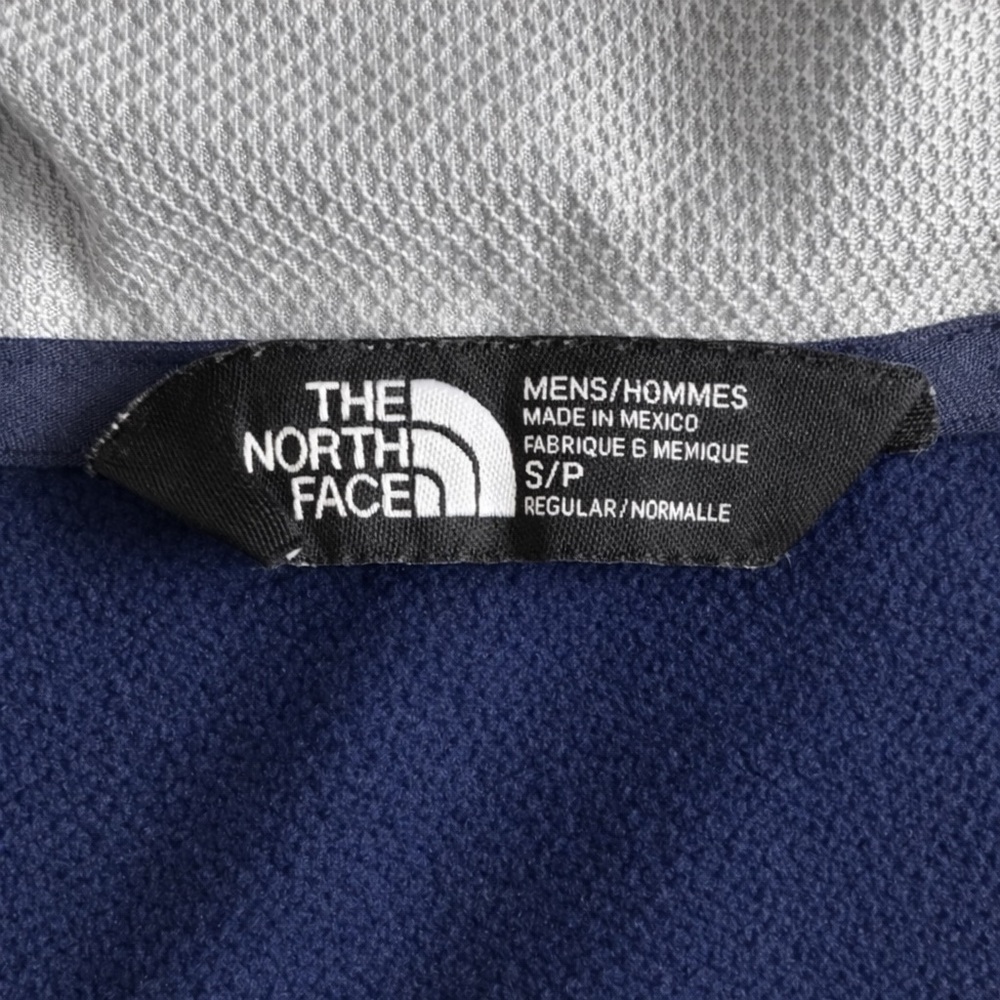 The North Face Logo Full Zip Hoodie Athletic Tech Fleece Outdoor Casual Navy S - Picture 4 of 8